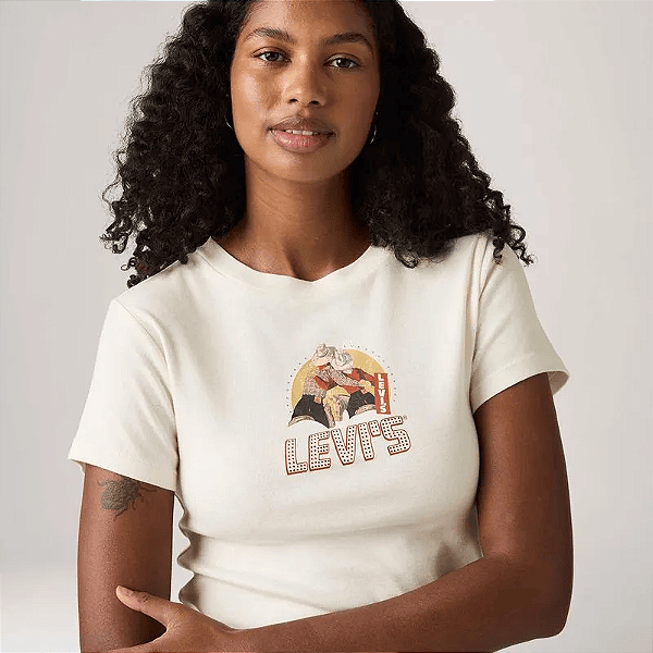 Camiseta Levi's® Essential Sporty Tee Off White