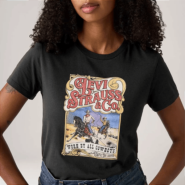 Camiseta Levi's® The Perfect Tee Preta