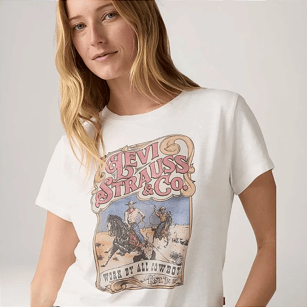 Camiseta Levi's® Graphic Boxy Branca