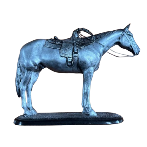 Escultura Cavalo Prata