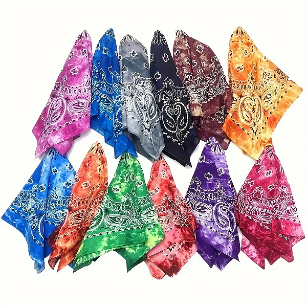 Lenço Bandana Paisley Mescla