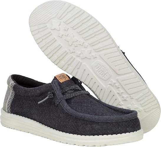 Hey Dude Wally Jute Black/Granite Grey