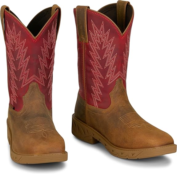 Bota Justin Boots Markout Brown Water Buffalo #PD4071