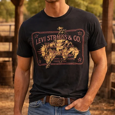 Camiseta Levis Vintage Graphic Manga Curta LB0013323