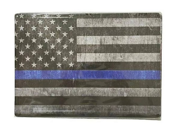 Placa Decorativa Eua Black