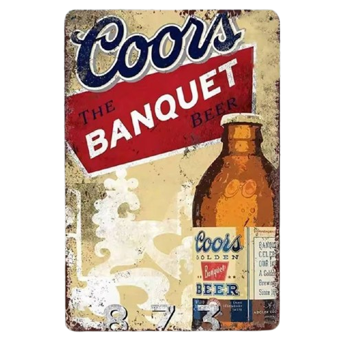 Placa Decorativa Coors Banquet 02
