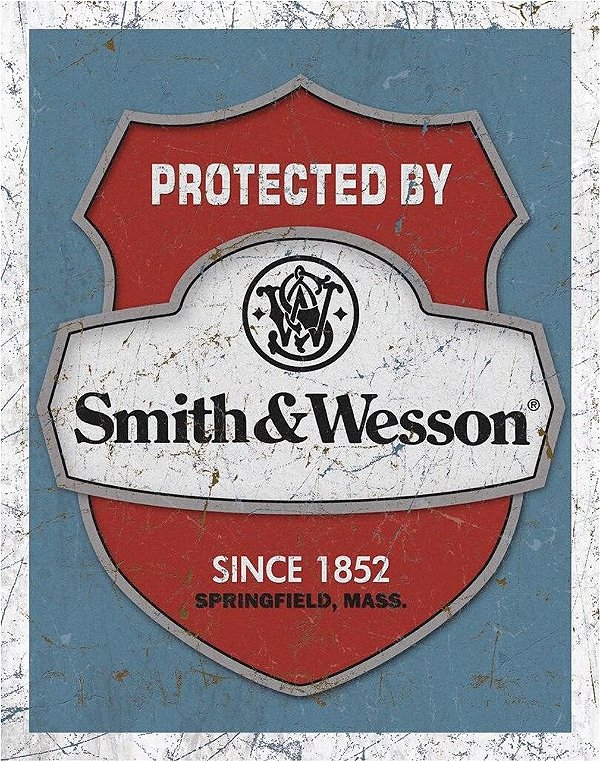 Placa Decorativa Smith & Wesson