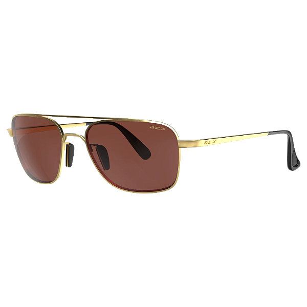 Óculos Bex Sunglasses MACH Matte / Gold / Brown S115MGB