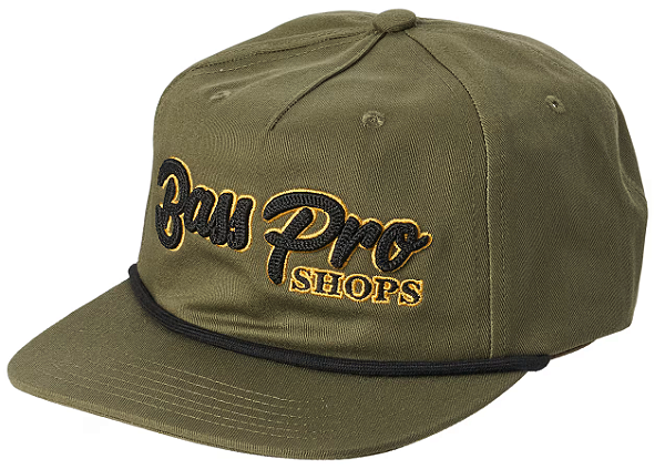 Boné Bass Pro Shops Chain Stitch Snapback Cap - Olive