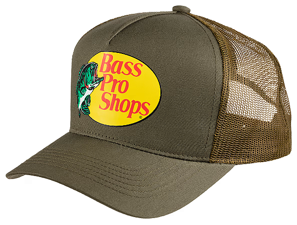 Boné Bass Pro Shops Mesh Trucker Cap - Olive