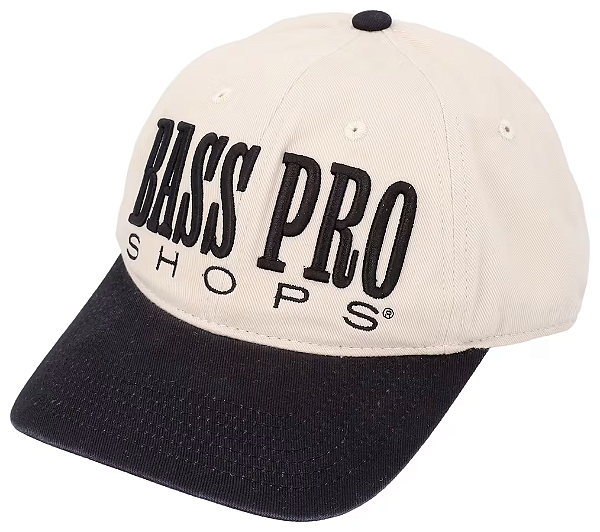 Boné Bass Pro Shops Embroidered Logo Unstructured Cap - Black
