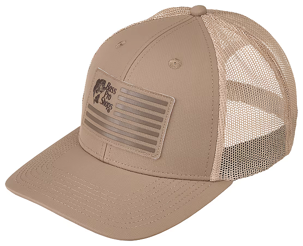 Boné Bass Pro Shops Flag Mesh-Back Snapback Cap - Khaki