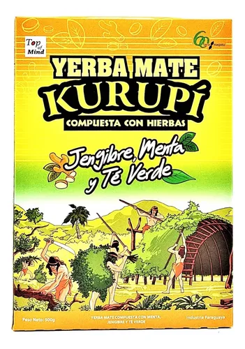 Erva Kurupi Jengibre , Menta Y Té Verde