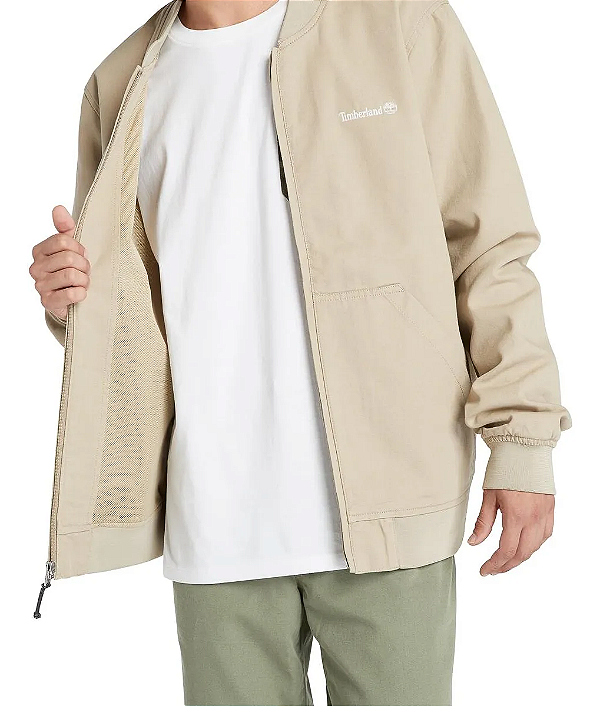 Jaqueta Timberland Bege Com Zíper TB0A65D9 DH4