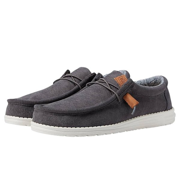 Hey Dude Wally Corduroy Charcoal 40163-025