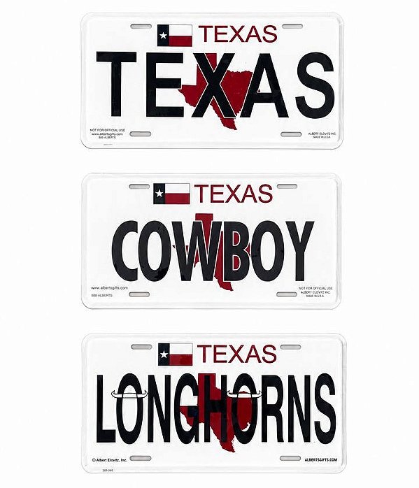 Kit 3 Placas Automotivas Para Decoração