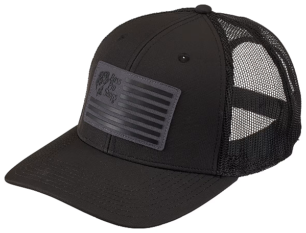 Boné Bass Pro Shops Flag Mesh-Back Snapback Cap - Black