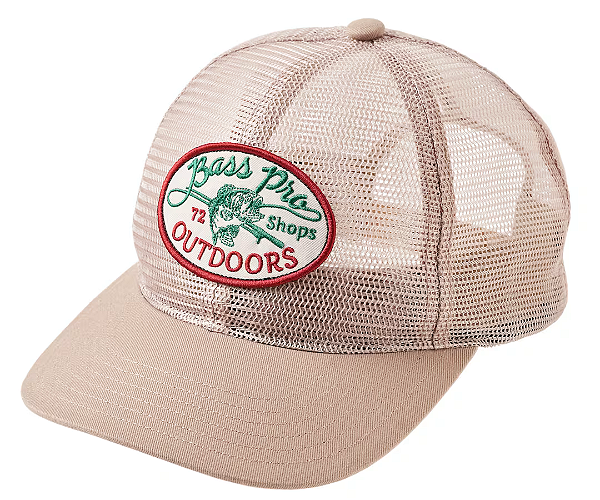 Boné Bass Pro Shops Outdoors Over Mesh Cap - Khaki