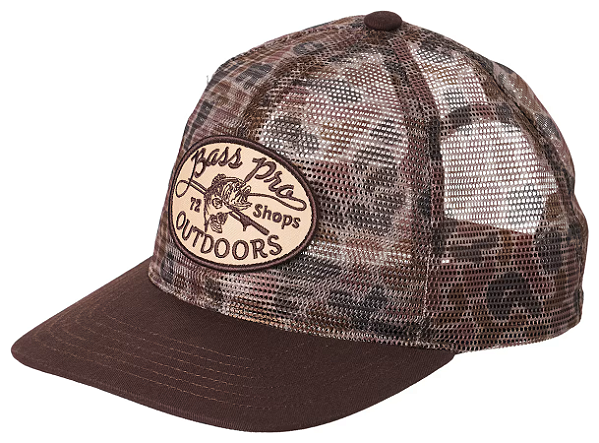 Boné Bass Pro Shops Outdoors Over Mesh Cap - Camo
