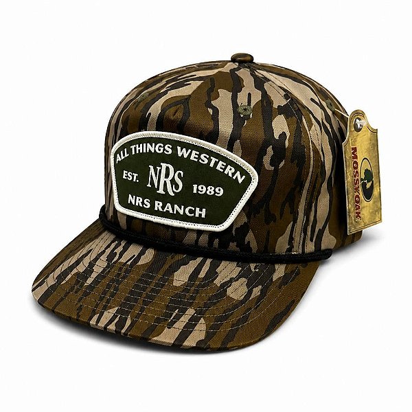 Boné NRS Mossy Oak Camo With Black Rope