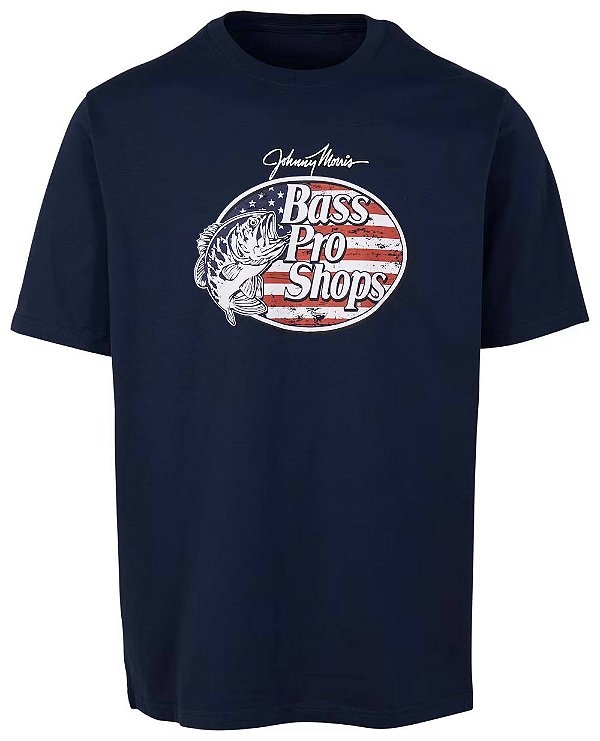 Camiseta Bass Pro Shops Flag-Filled Logo Navy