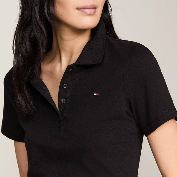 Camiseta Polo Tommy Hilfiger Black - 6800735182