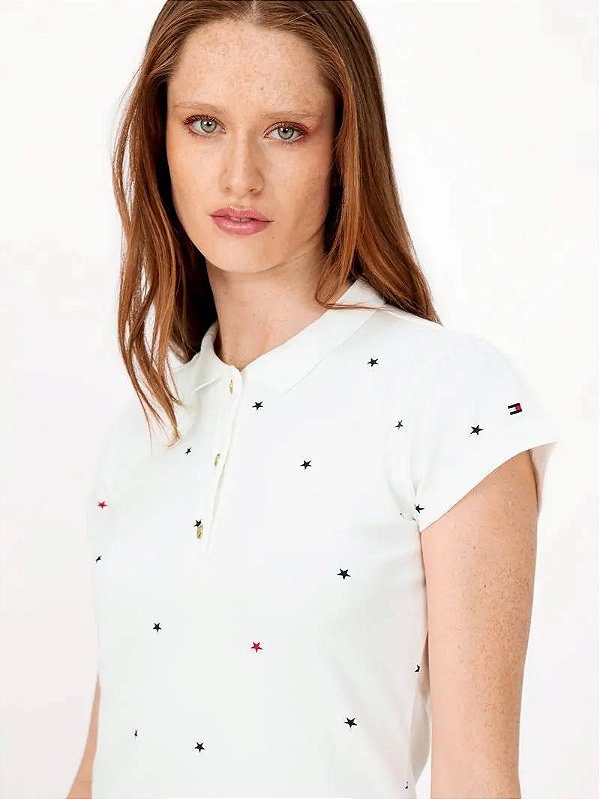 Camiseta Polo Tommy Hilfiger Star - 6800733203