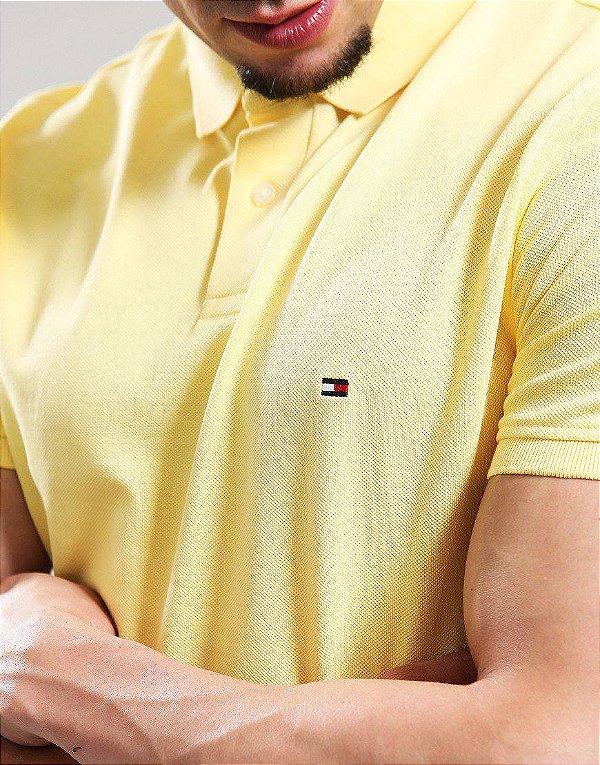 Camiseta Polo Tommy Hilfiger Citronella - 6800704478