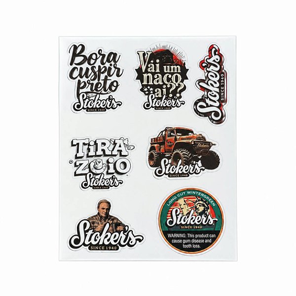 Cartela Adesivo STOKER´S