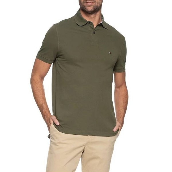 Camiseta Polo Tommy Hilfiger MW0MW32347 Amy Green