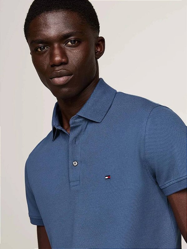 Camiseta Polo Tommy Hilfiger MW0MW32347 Deep Indigo