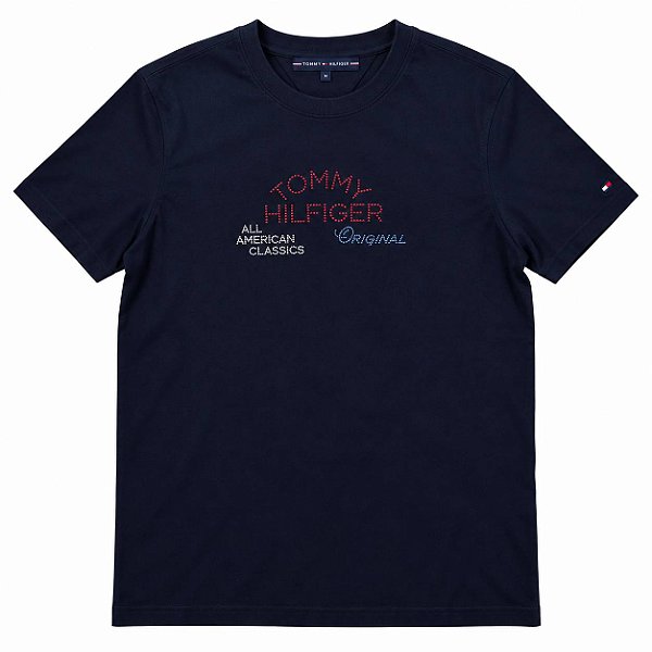 Camiseta Tommy WW0WW45061 Stay Golden Blue