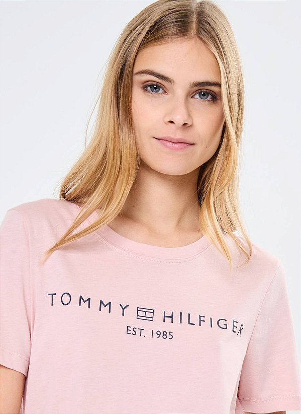 Camiseta Tommy Hilfiger WW0WW40276 Foggy Pink