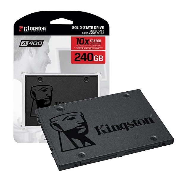 SSD 240GB KINGSTON A400 2.5 SATA NOVO LACRADO
