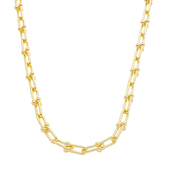 Colar de Elos Luxo banho Ouro 18k
