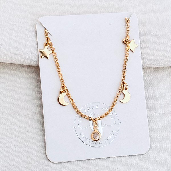 Pulseira Constelação banho Ouro 18k