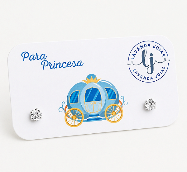 Brinco Baby Princesa Prata 925