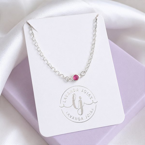 Pulseira Baby Colorida Prata 925