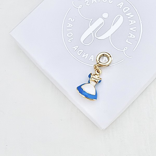 Berloque Alice em banho Ouro 18k