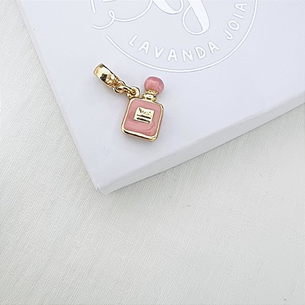 Berloque  Perfume em banho Ouro 18k