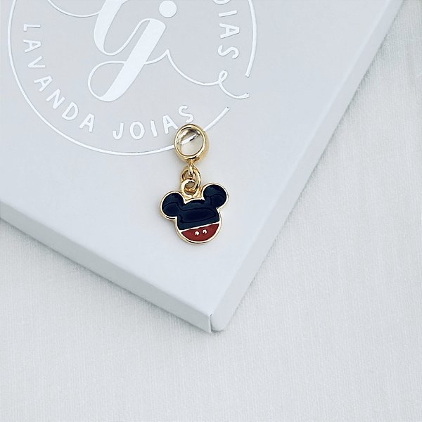 Berloque Orelhinha Disney em banho Ouro 18k