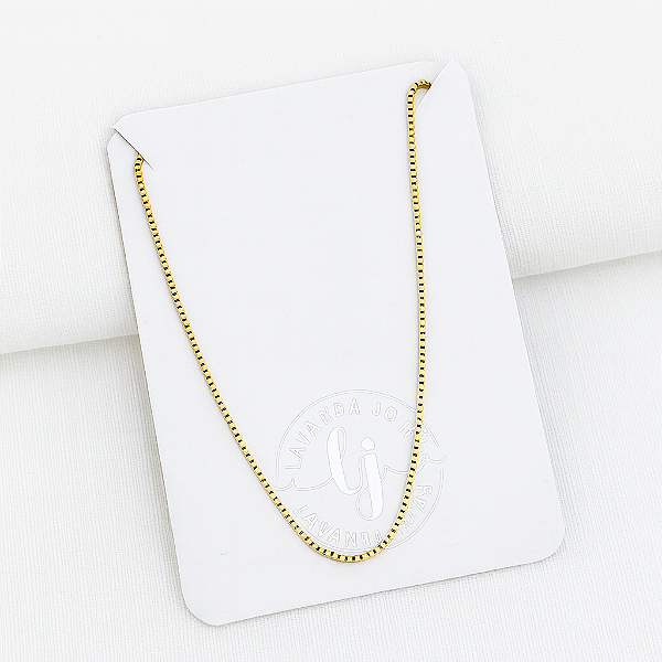Colar Veneziana Infantil banho Ouro 18k