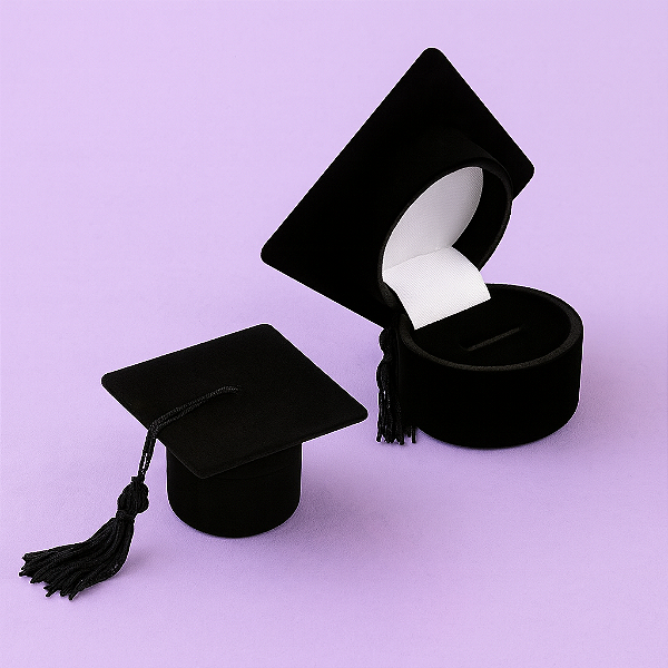 Porta Anel Formatura em veludo