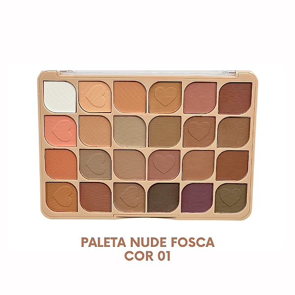 PALETA SOMBRAS 24 CORES NUDE - LOVE RAIN