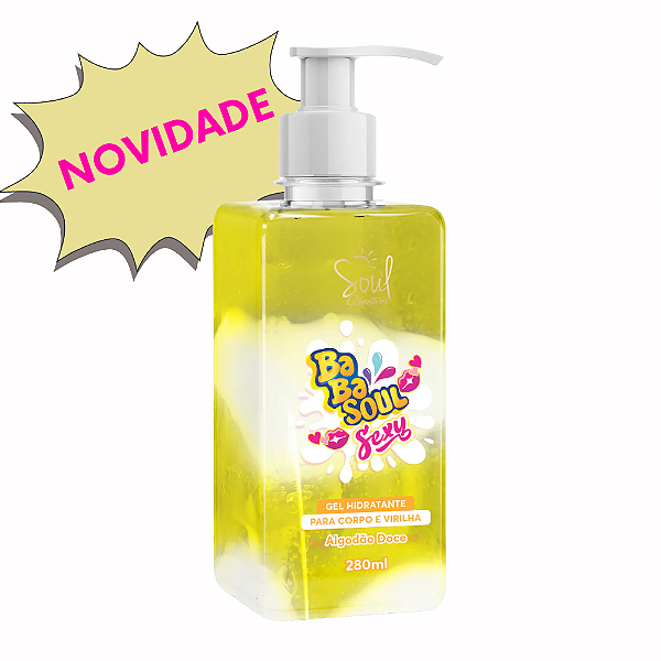 GEL HIDRATANTE BABASOUL SEXY - ALGODÃO DOCE  280 ML