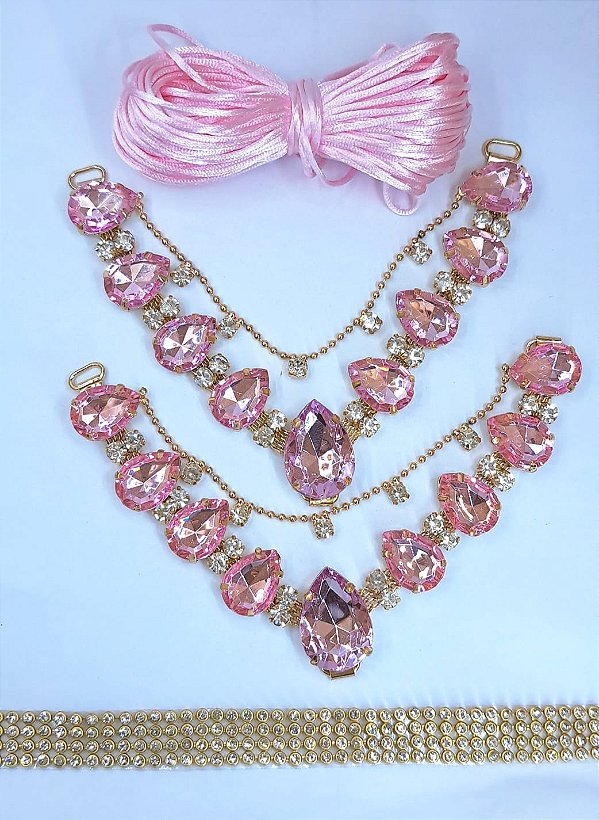 Kit Cabedal Gotas Rosa BB