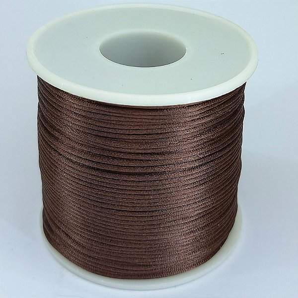 Fio de Seda de 1MM com 100M - Marrom escuro