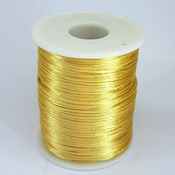 Fio de Seda de 1MM com 100M - Dourado Claro