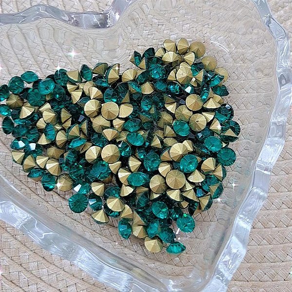 Strass Ponto de Luz SS24 Kit 12 un. - Quartzo Verde