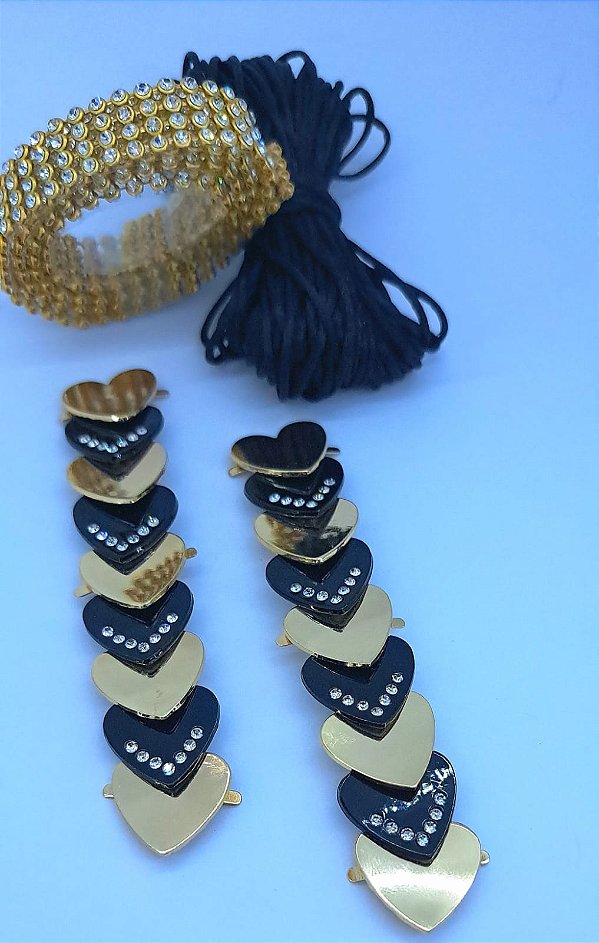 Kit Cabedal Constelação de Amores - Preto